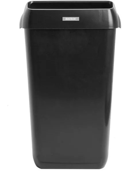 Katrin Waste Bin 25 L, waste bin with lid, black