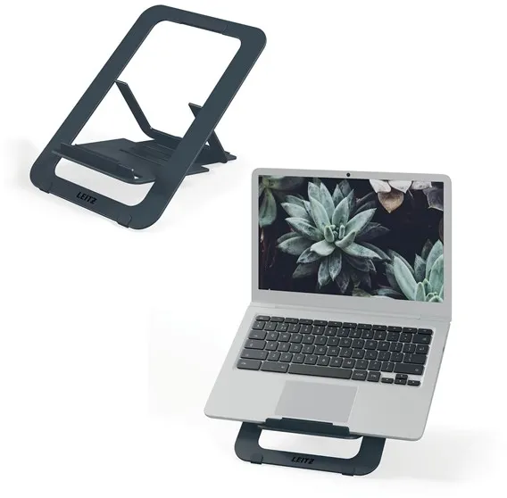 Leitz Ergo aluminium ultraflat adjustable laptop stand