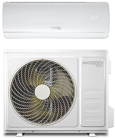 Andersen Electric AE 9000 air-to-air heat pump with WiFi, 3.4 kW, 5–63 m², white