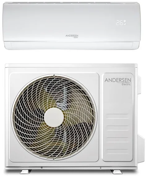 Andersen Electric AE 12000 air/air heat pump with WiFi, 3.8 kW, 5–72 m², white